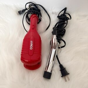 Conair Red Hair Straightener & Hair Curling Iron